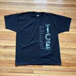 Vintage Labatt Blue Ice T-Shirt / XL / 80s 90s / Single Stitch